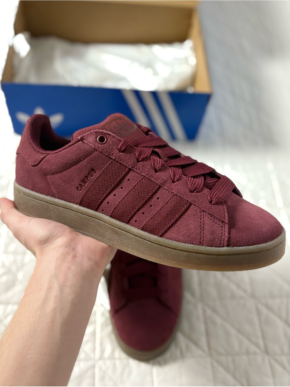 adidas Originals Campus 00s Burgundy Shadow Red Gum Sneakers - Men’s 10.5 NWT